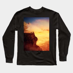 dog and man wanderers Long Sleeve T-Shirt